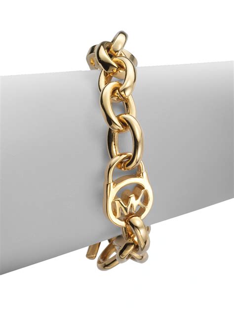 michael kors gold chain for shirt|Michael Kors bracelets on clearance.